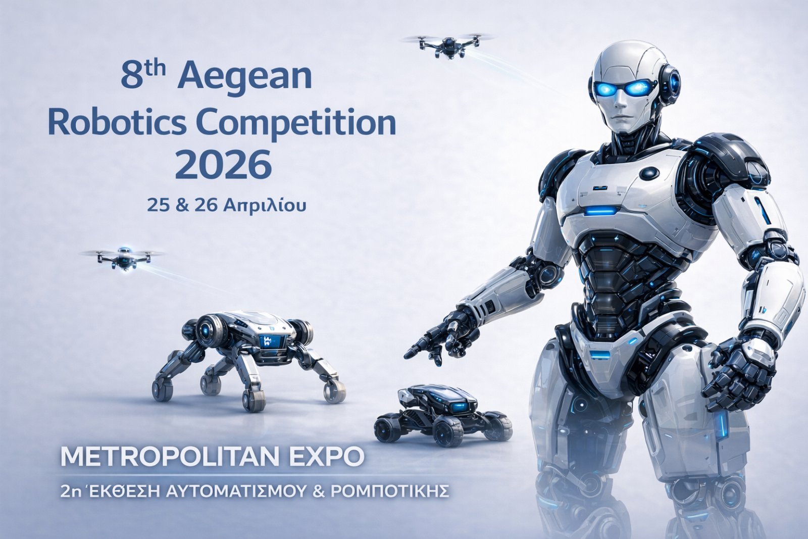 8th Aegean Robotics Competition 2026 — Metropolitan Expo, 2η Έκθεση Αυτοματισμού και Ρομποτικής